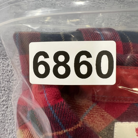 Fjallraven Singi Heavy Flannel Shirt Mens Large Red Plaid Regular Fit Outdoor - Picture 11 of 11